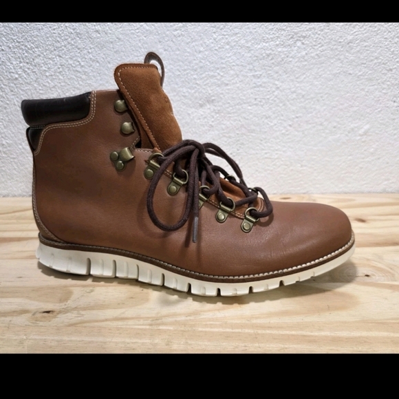 Cole Haan ZeroGrand Boots Casual Hiker Men”s 11 M British Tan C35555 - Picture 8 of 15